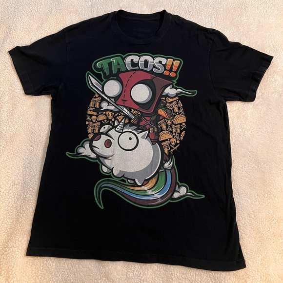 No Brand Other - Deadpool Invader Zim Mens Shirt